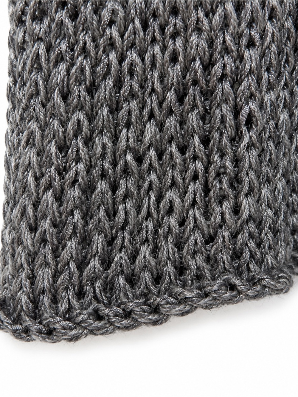 Eileen Fisher Alpaca Silk Hand Knit Twist Sweater Coastal Gray Open Knit NWT M - Picture 6 of 8